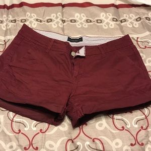 Burgundy shorts